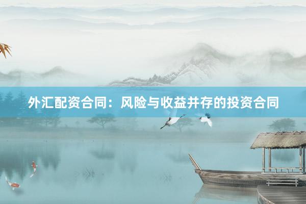 外汇配资合同：风险与收益并存的投资合同