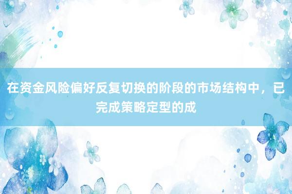 在资金风险偏好反复切换的阶段的市场结构中，已完成策略定型的成