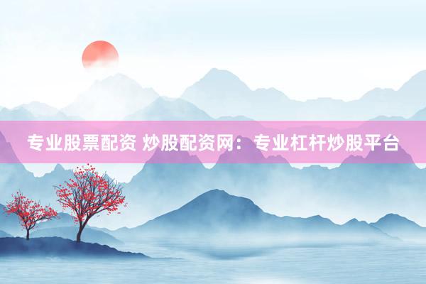 专业股票配资 炒股配资网：专业杠杆炒股平台