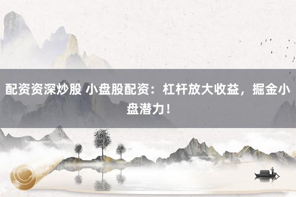配资资深炒股 小盘股配资：杠杆放大收益，掘金小盘潜力！
