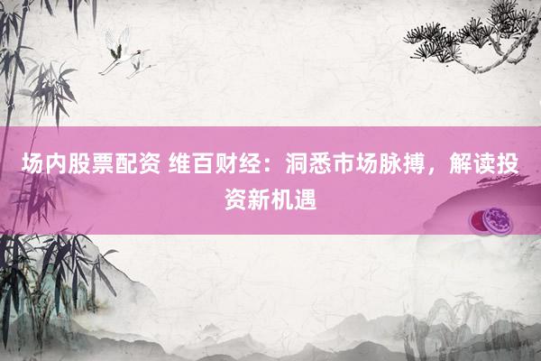 场内股票配资 维百财经：洞悉市场脉搏，解读投资新机遇